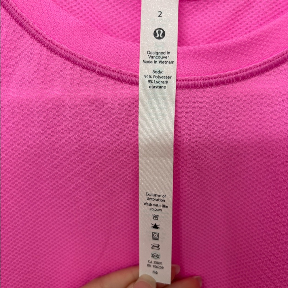 lululemon love top in hot Pink